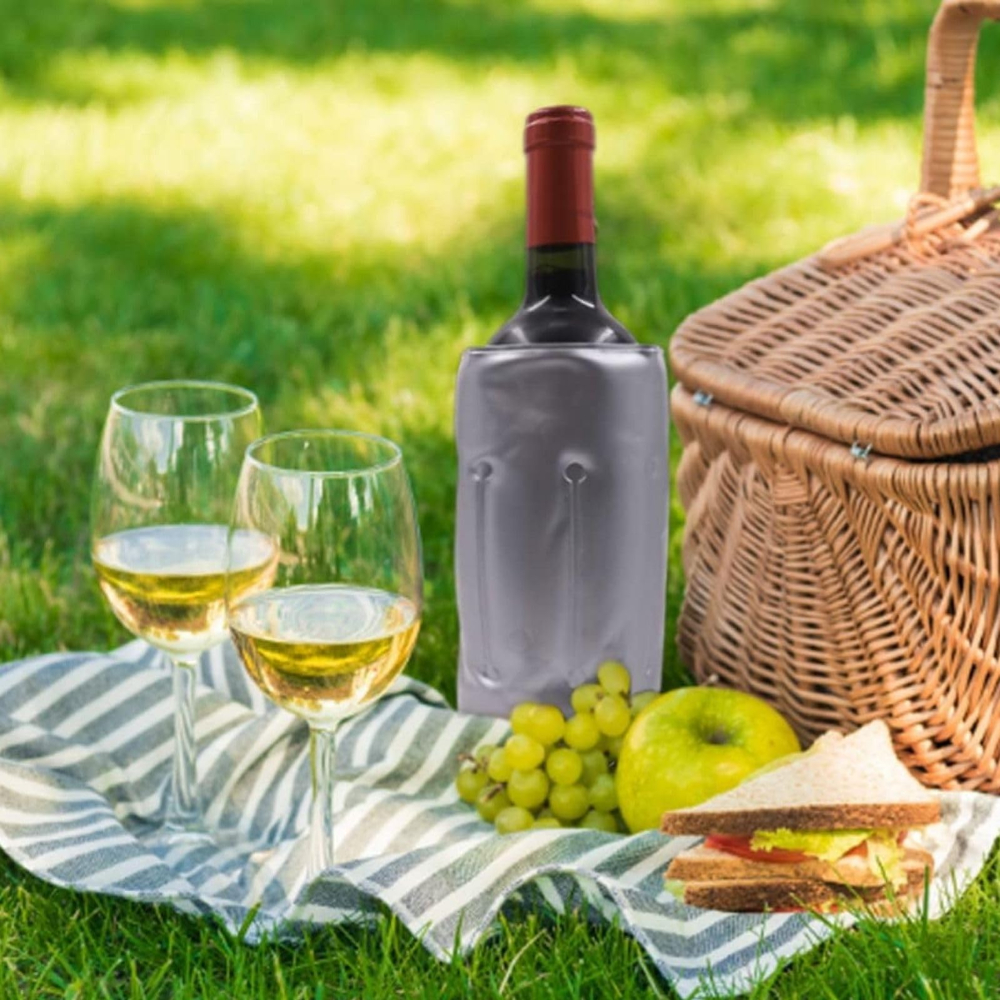 Wine Chiller Sleeve - Rapid Ice Wine Bottle Cooler Reusable