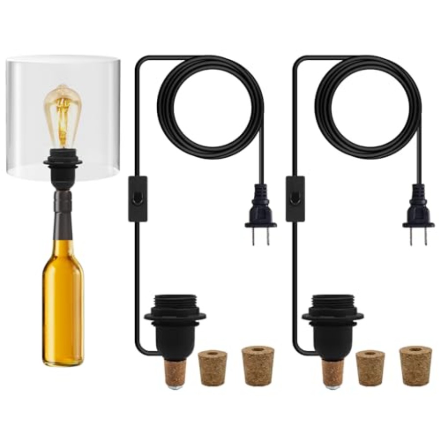 Wine Bottle Size - 2 Pcs DIY Bottle Lamp, Bottle