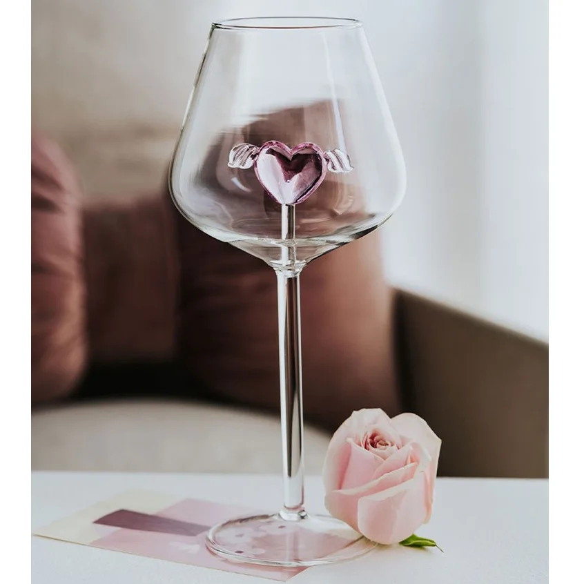 Wine Bottle Size - Large Capacity Creative 3D Diamond Pink