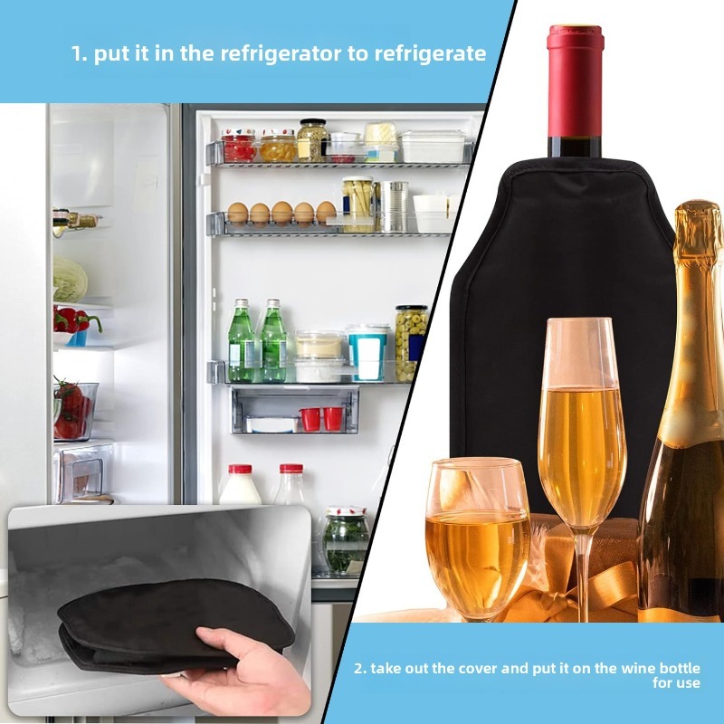 Nylon Fabric Gel Ice Wine Slee - Wine Chiller Sleeve บทวิจารณ์และราคา
