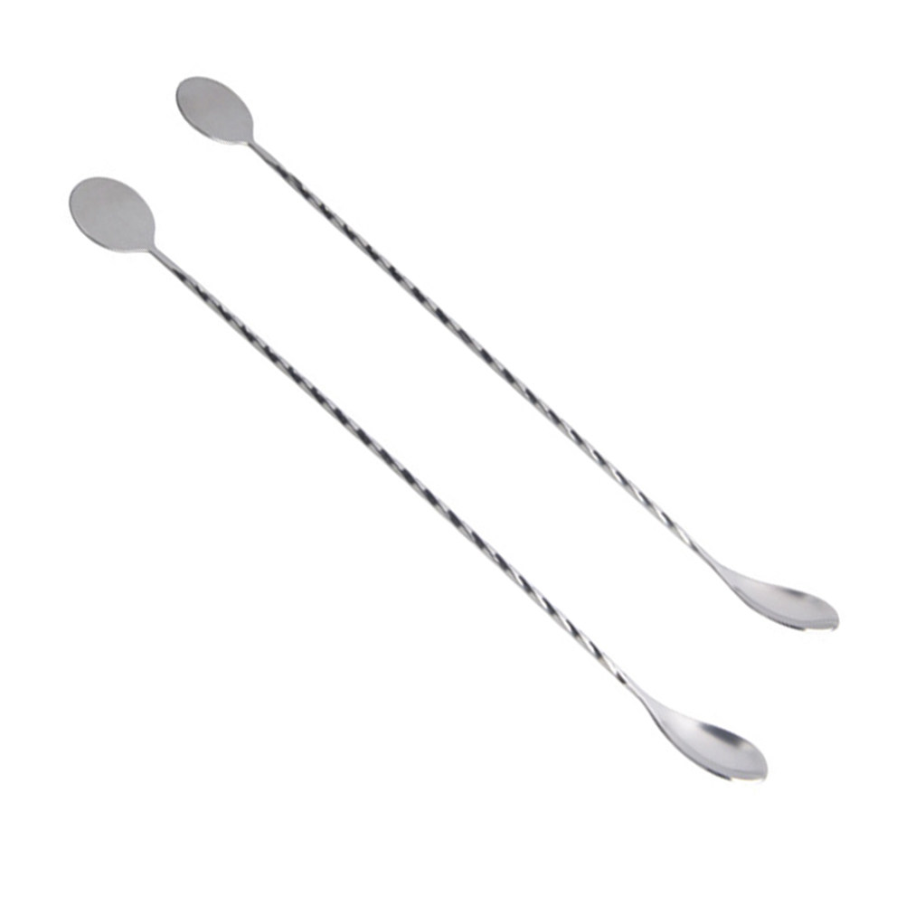 2Pcs Cocktail Bar Spoon Twiste - Bar Spoon Twisted บทวิจารณ์และราคา