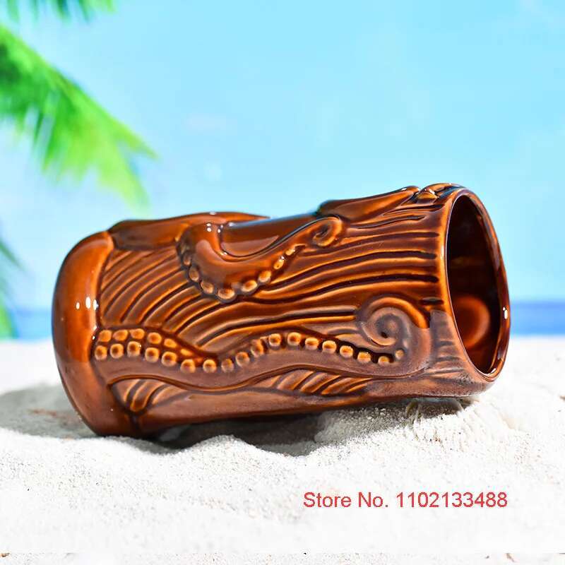 TIKI Bar Cocktail Cup Hawaii T - Wine Beer Indian บทวิจารณ์และราคา