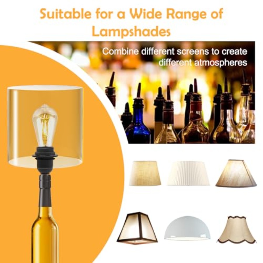 2 Pcs DIY Bottle Lamp, Bottle  - Wine Bottle Size บทวิจารณ์และราคา