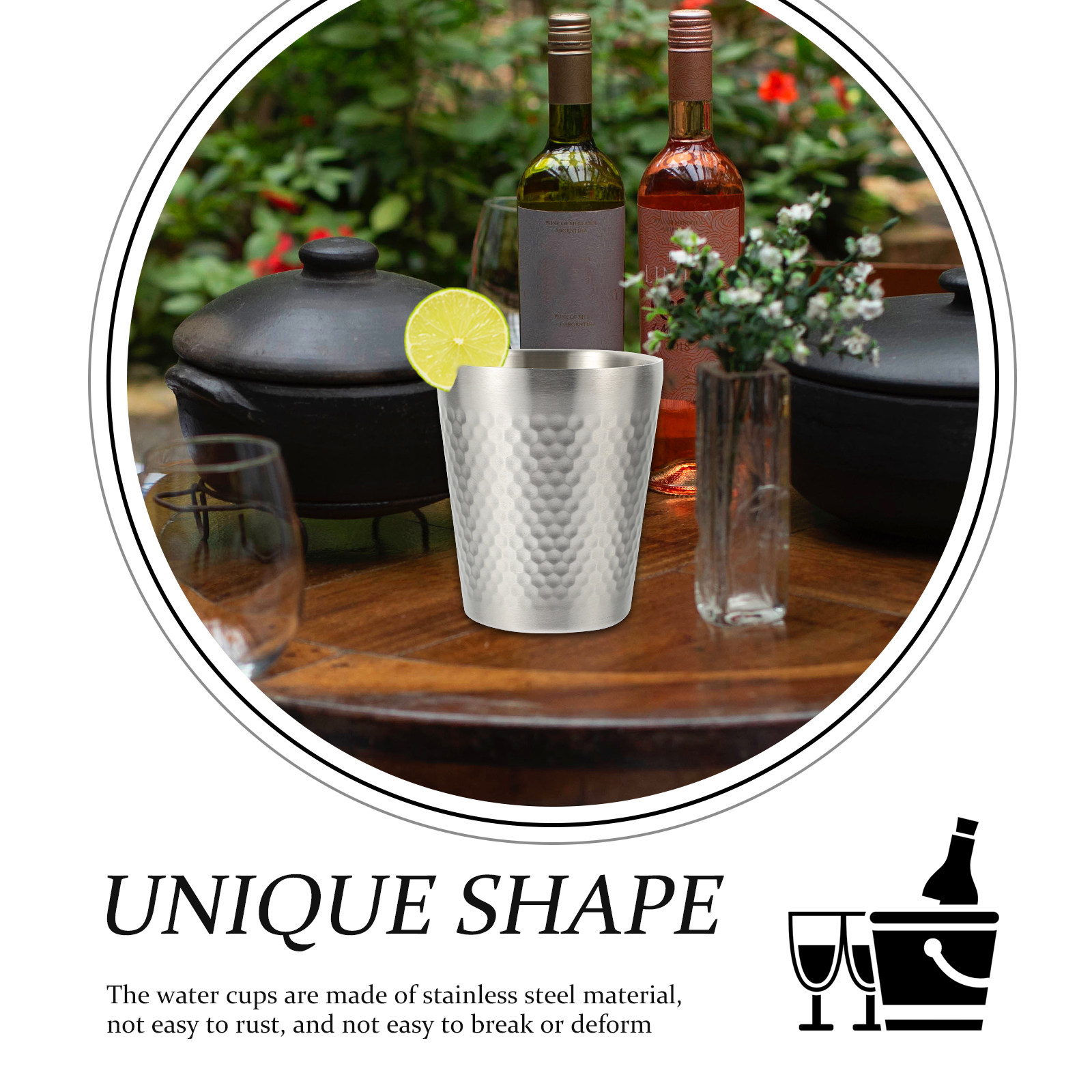 304 Stainless Steel Cups Reusa - Wine Beer Juice บทวิจารณ์และราคา