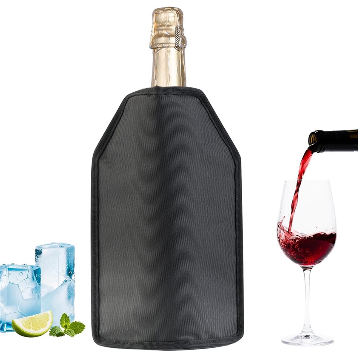 ABPP Wine Cooler Sleeve, Wine  - Wine Chiller Sleeve บทวิจารณ์และราคา