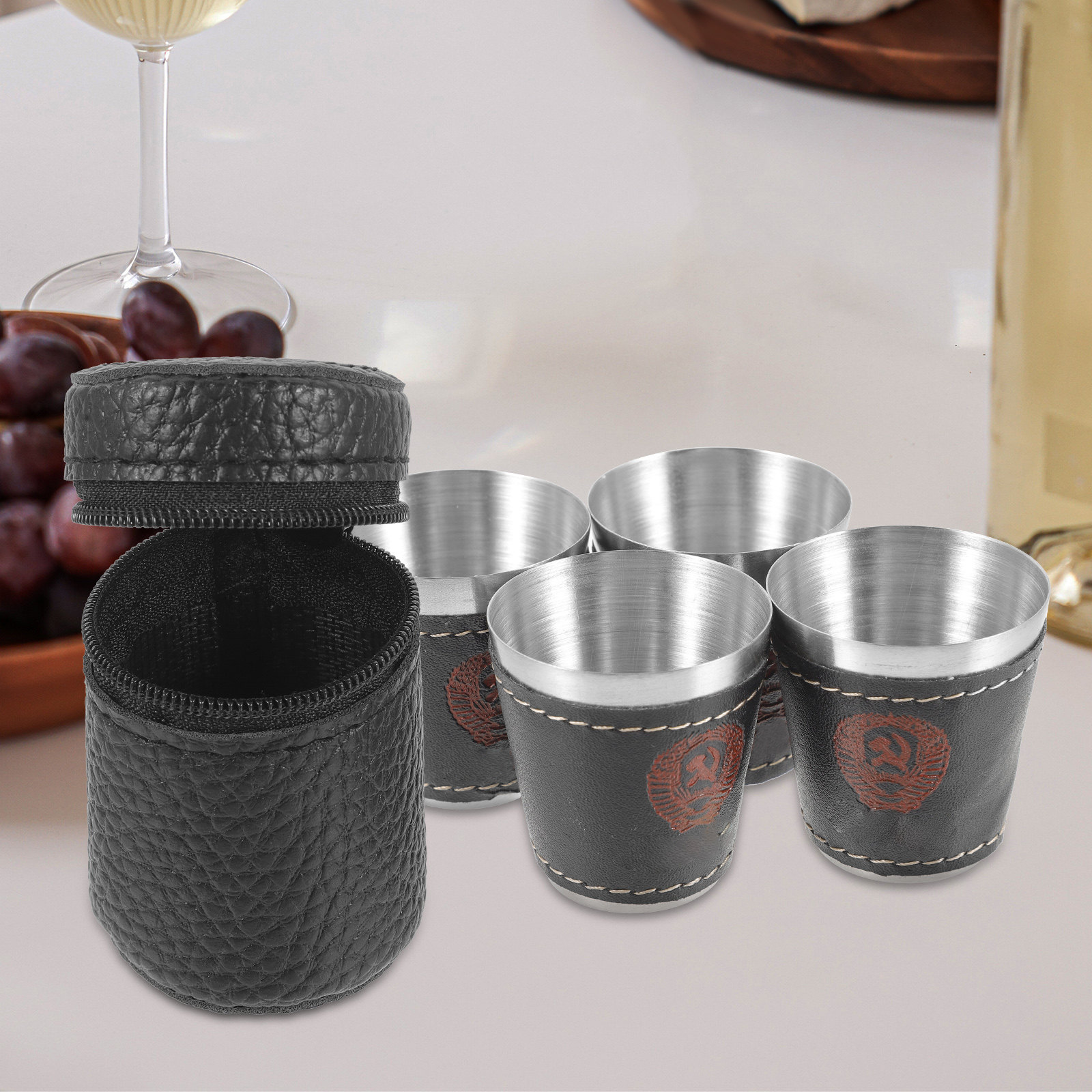 1Set Stainless Steel Wine Cup  - Wine Beer Juice บทวิจารณ์และราคา