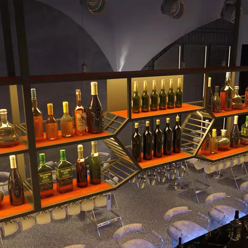 Hanging Salon Display Wine Rac - Wine Bottle Size บทวิจารณ์และราคา