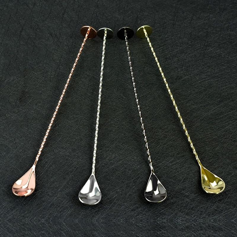 1Pcs Cocktail Bar Spoon Stainl - Bar Spoon Twisted บทวิจารณ์และราคา