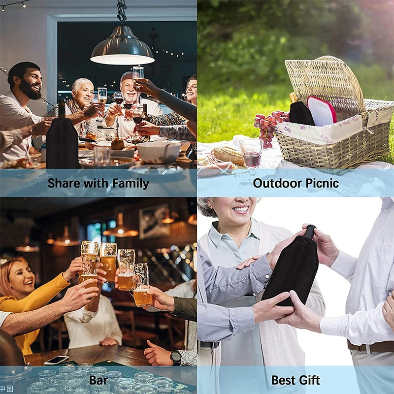 NewWine Cooling Holder Ice Bag - Wine Chiller Sleeve บทวิจารณ์และราคา