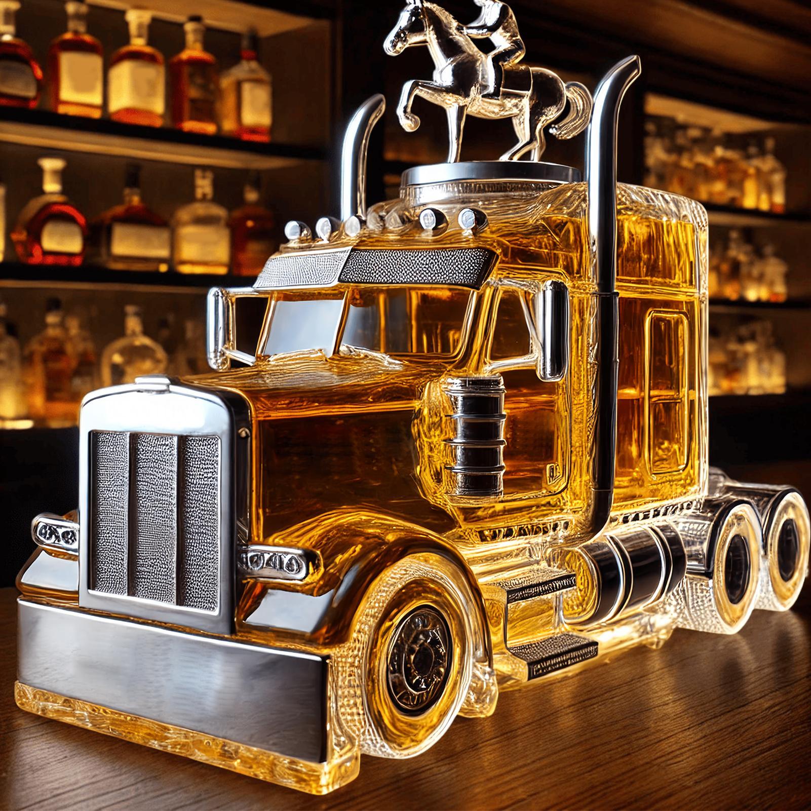 Car Glass Wine Bottle Half Tru - Wine Beer Truck บทวิจารณ์และราคา