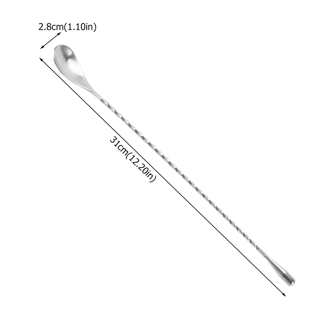Long Stirring Spoon Stainless  - Bar Spoon Twisted บทวิจารณ์และราคา