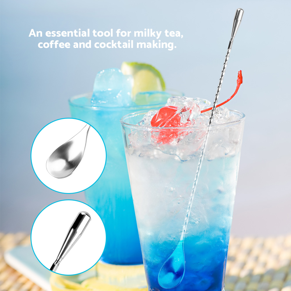 Long Stirring Spoon Stainless  - Bar Spoon Twisted บทวิจารณ์และราคา