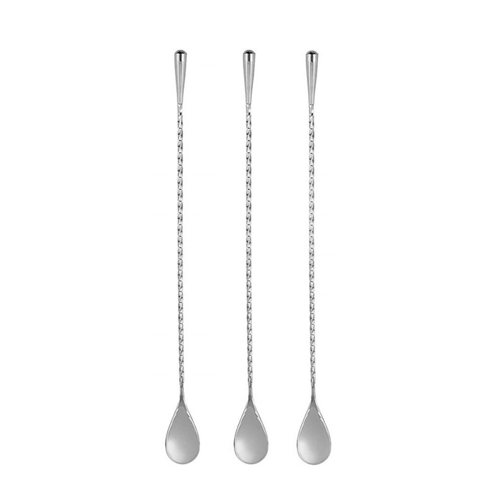 2Pcs Long Stainless Steel Cock - Bar Spoon Twisted บทวิจารณ์และราคา