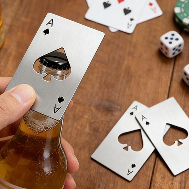 1pcs Playing Card Bottle Opene - Wine Bottle Size บทวิจารณ์และราคา