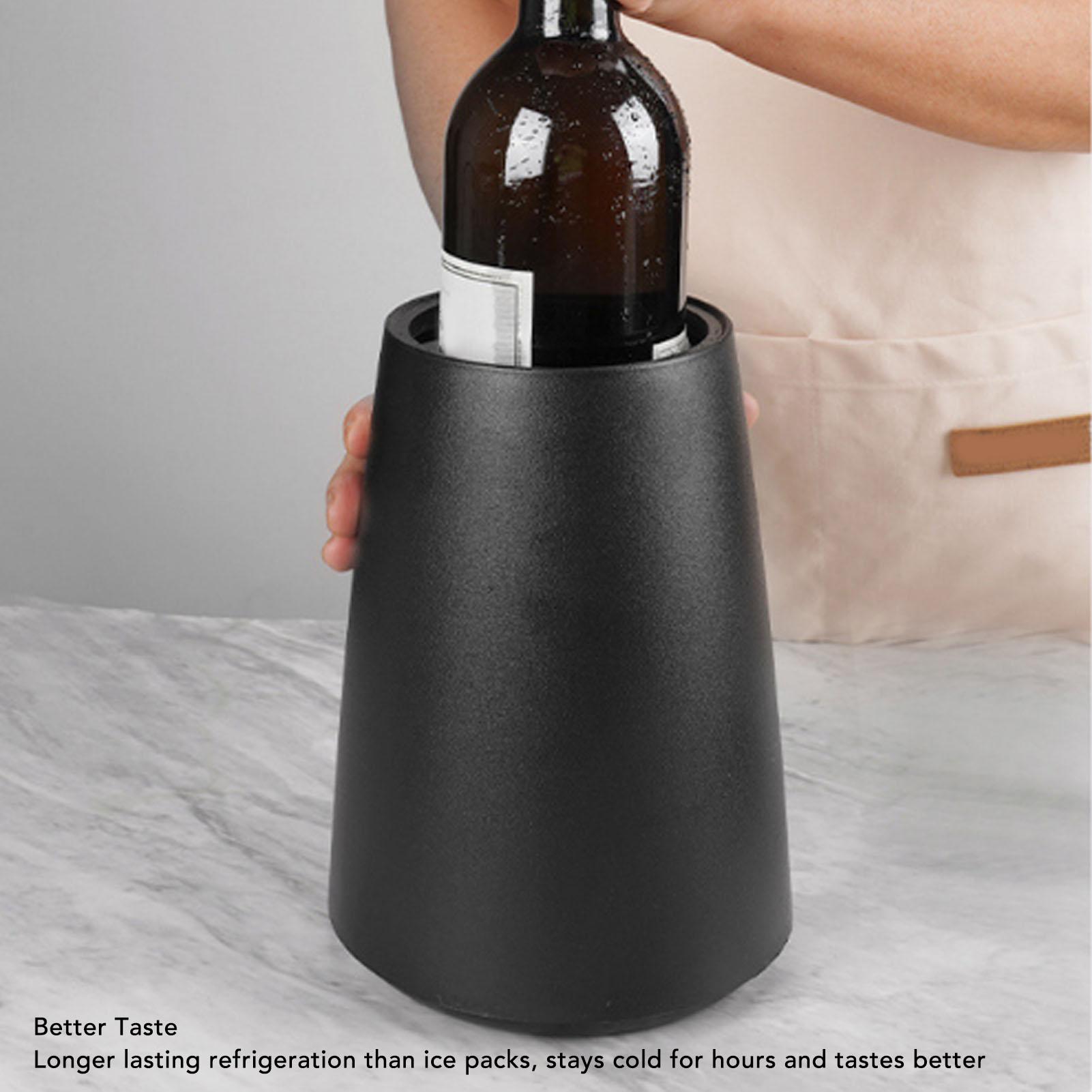 1PC Frosted Plastic Insulated  - Wine Chiller Sleeve บทวิจารณ์และราคา