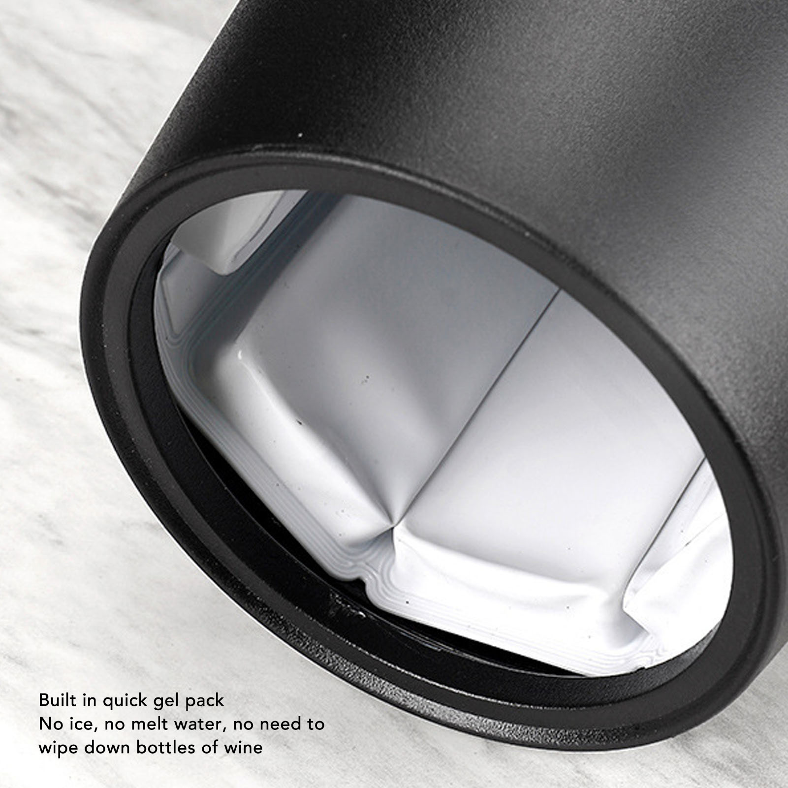 1PC Frosted Plastic Insulated  - Wine Chiller Sleeve บทวิจารณ์และราคา