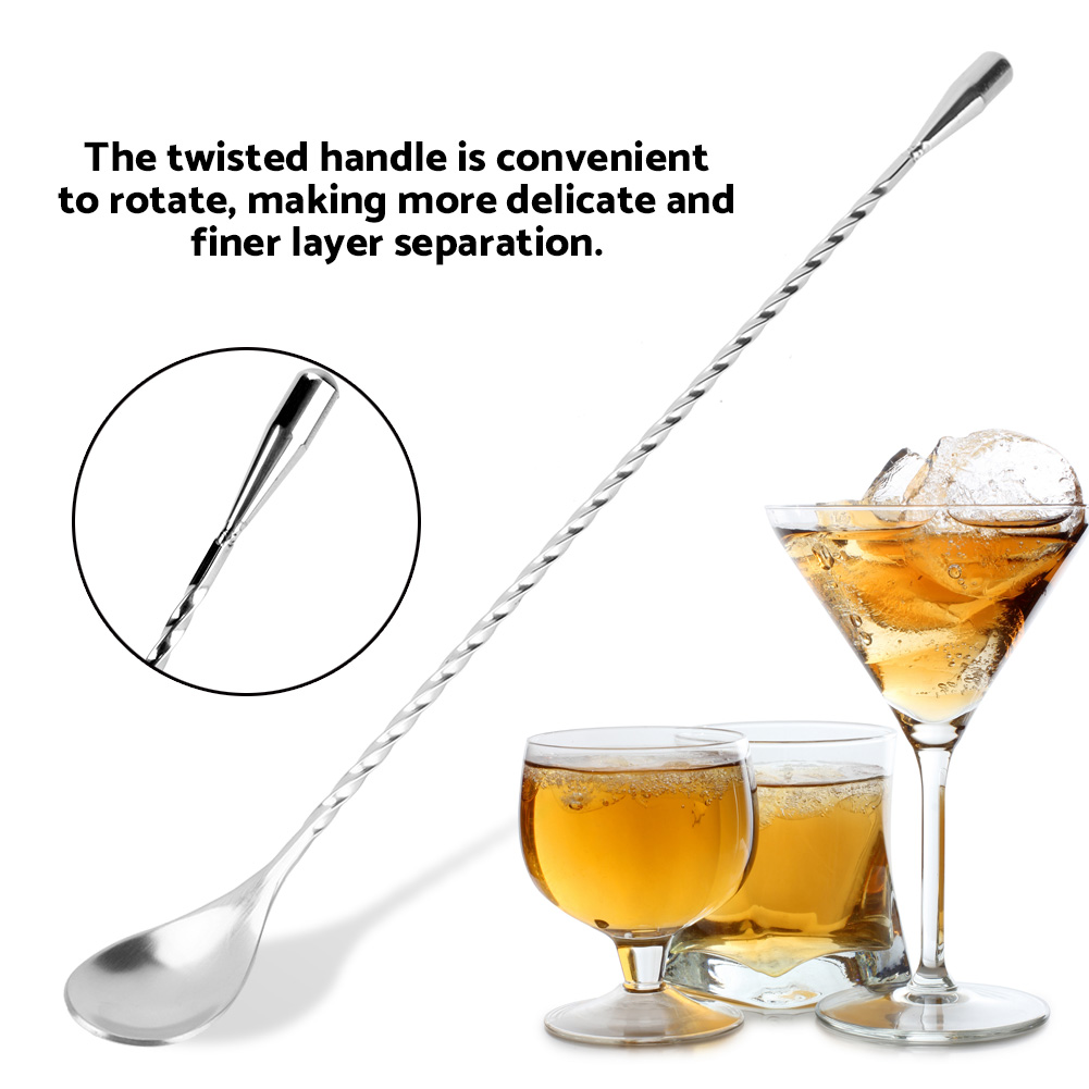Stainless Steel Bar Wine Cockt - Bar Spoon Twisted บทวิจารณ์และราคา