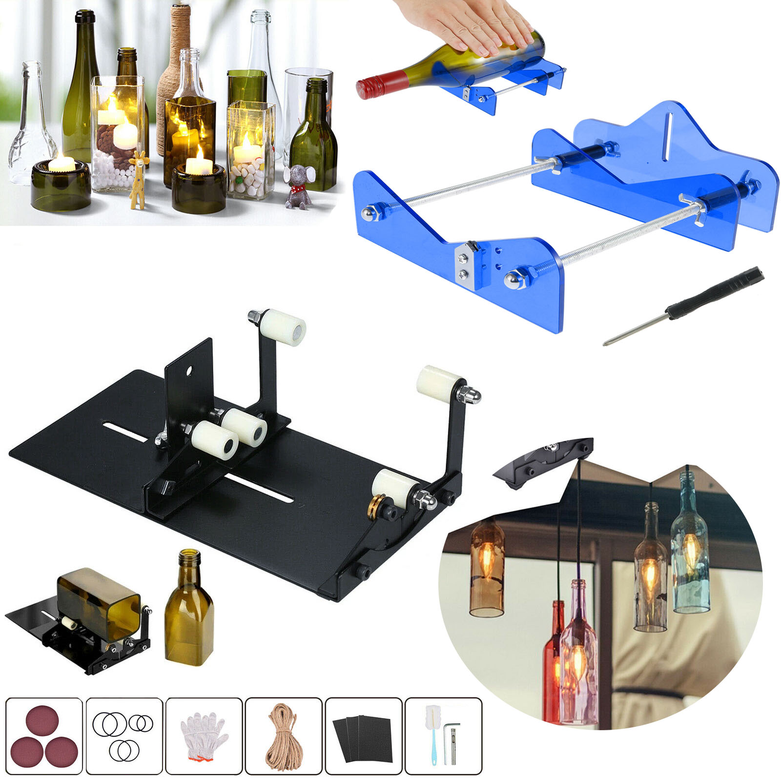 Universal Adjustable DIY Glass - Wine Bottle Size บทวิจารณ์และราคา