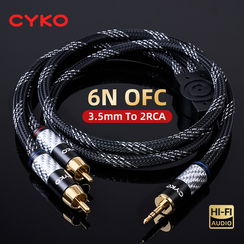CYKO Hifi 6N OFC Audio Cable 3 - Wine Xo บทวิจารณ์และราคา