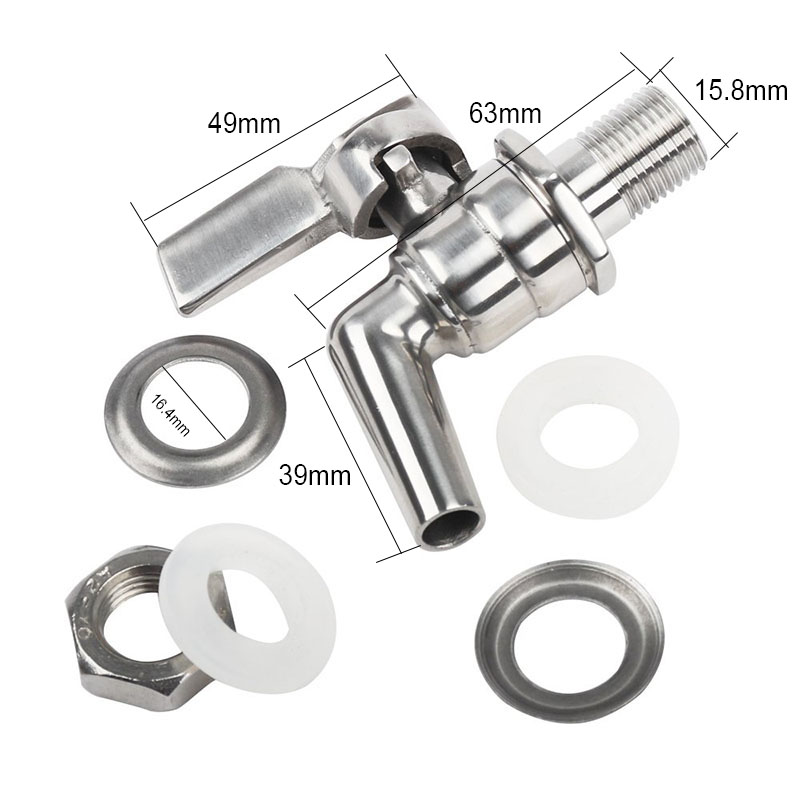 3/8' Beverage Dispenser Faucet - Wine Beer Juice บทวิจารณ์และราคา