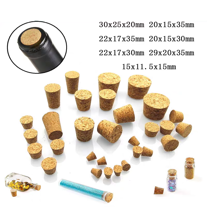 5/10 Pcs Cork Stopper Wooden L - Wine Bottle Size บทวิจารณ์และราคา