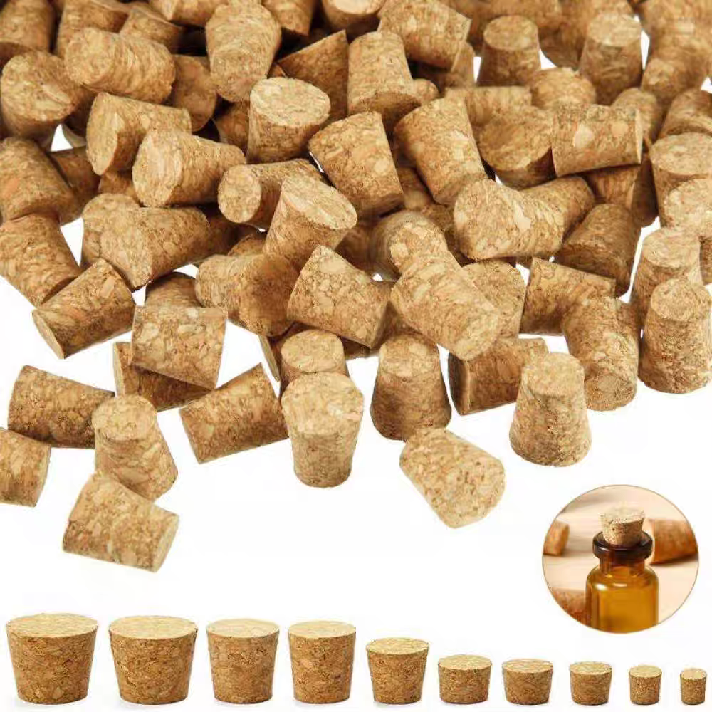 5/10 Pcs Cork Stopper Wooden L - Wine Bottle Size บทวิจารณ์และราคา