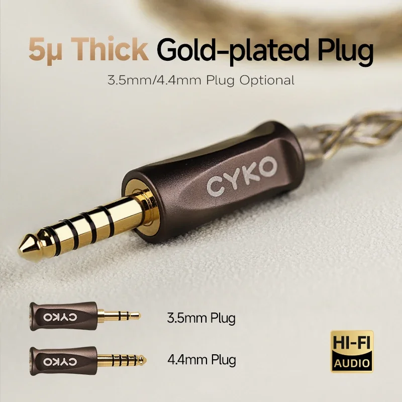 CYKO 7N OCC 4-Core HiFi Earpho - Wine Xo บทวิจารณ์และราคา