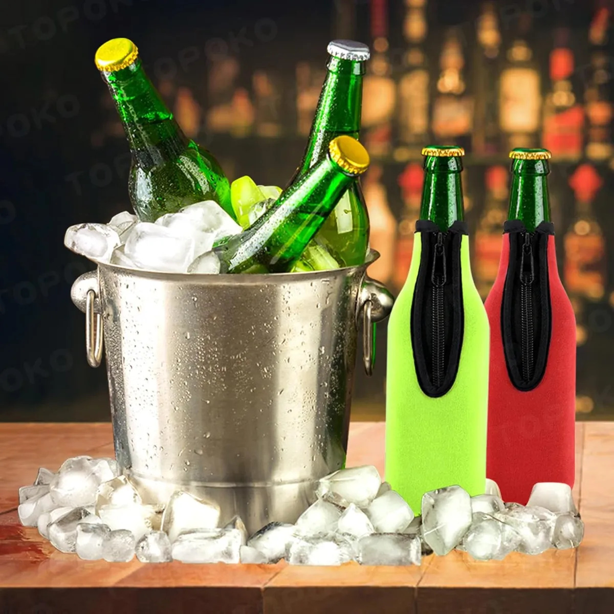 Beer Bottle Insulator Sleeve S - Wine Chiller Sleeve บทวิจารณ์และราคา