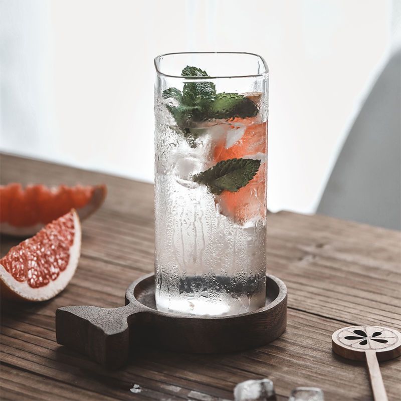 1PCS Creative Square Glass Tra - Wine Bottle Size บทวิจารณ์และราคา