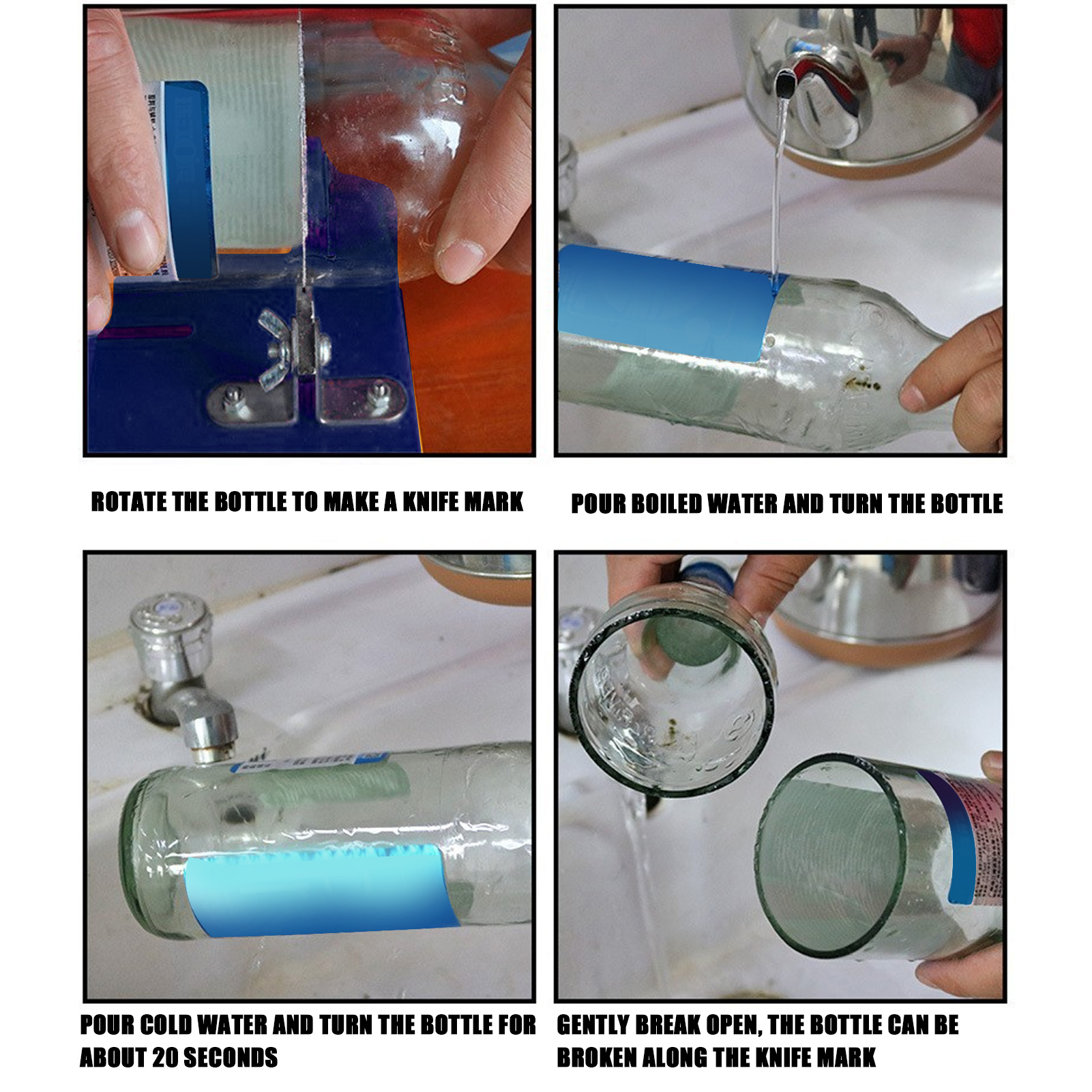 Universal Adjustable DIY Glass - Wine Bottle Size บทวิจารณ์และราคา