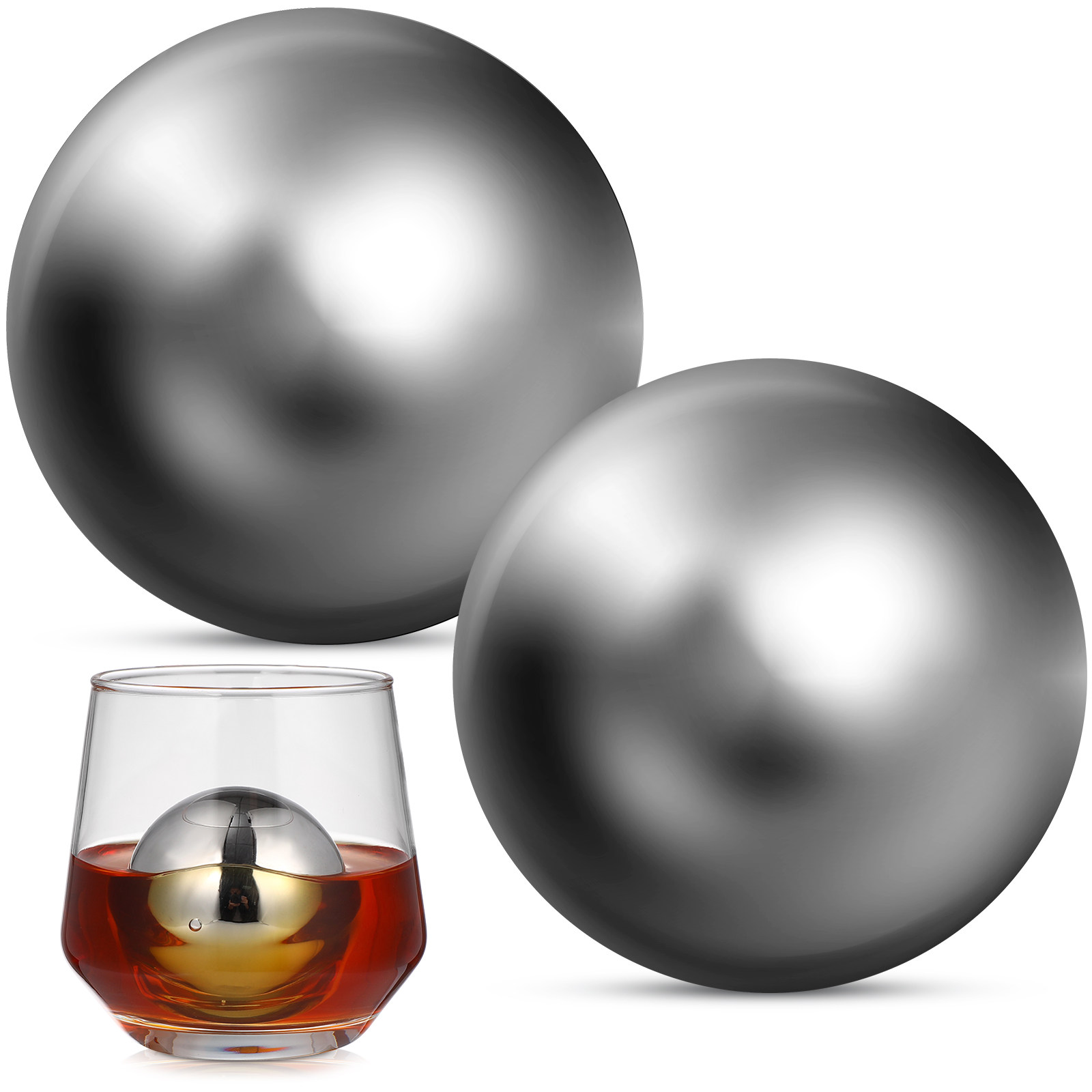 2Pcs Stainless Steel Whiskey S - Wine Beer Juice บทวิจารณ์และราคา