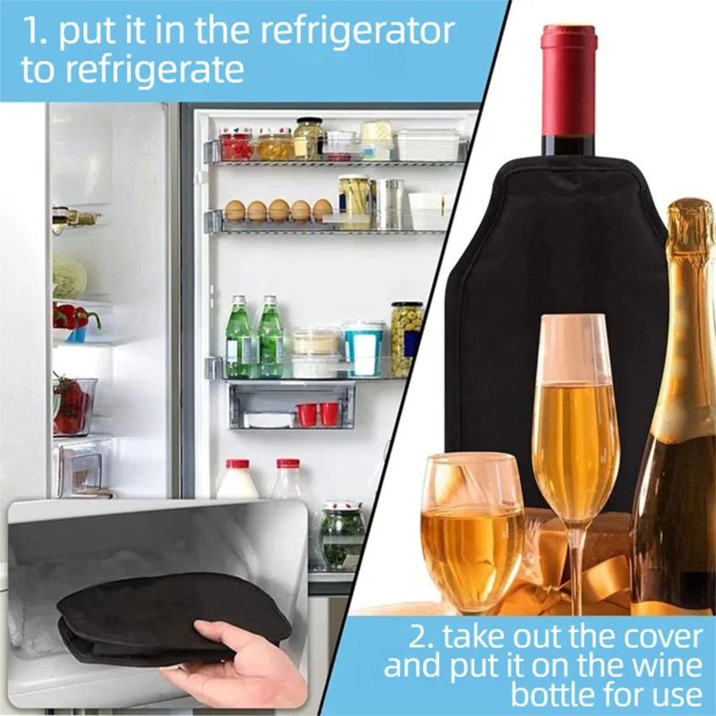 Wine Bottle Cooler Outdoor Pic - Wine Chiller Sleeve บทวิจารณ์และราคา