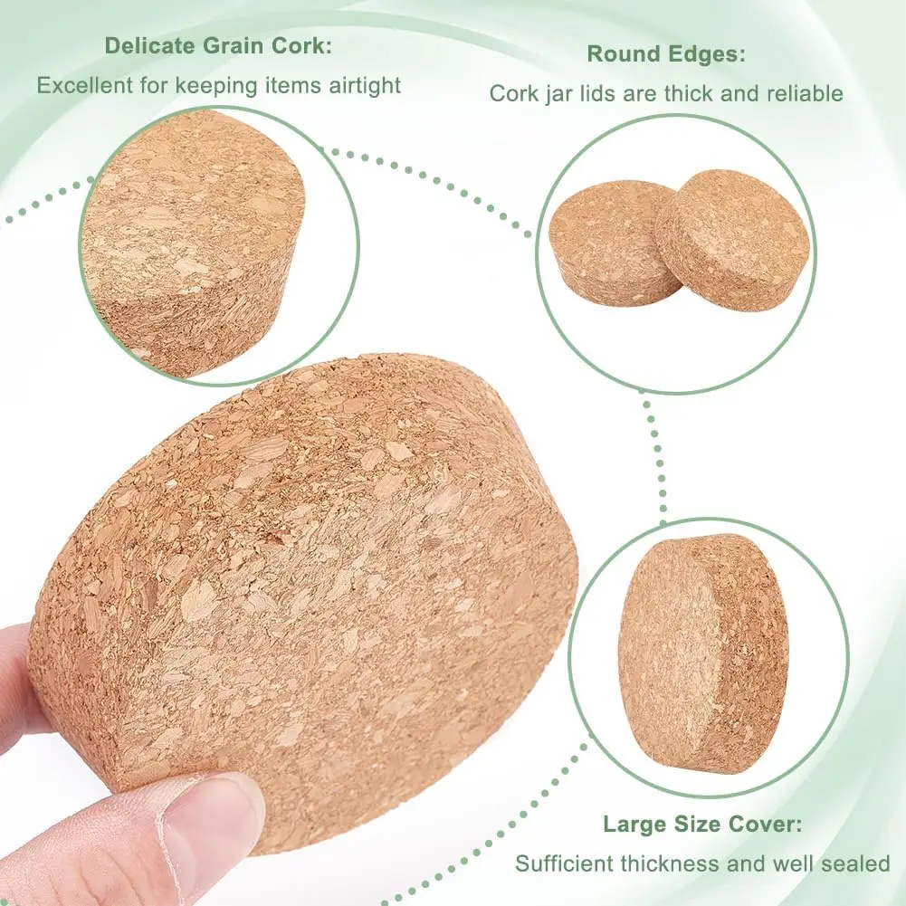 1-4Pcs Large Cork Stoppers for - Wine Bottle Size บทวิจารณ์และราคา
