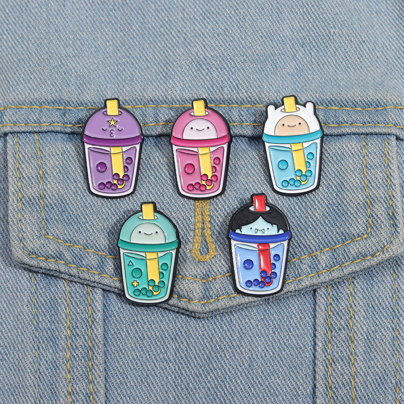 Cartoon Drink Brooch Animal Bu - Wine Beer Juice บทวิจารณ์และราคา