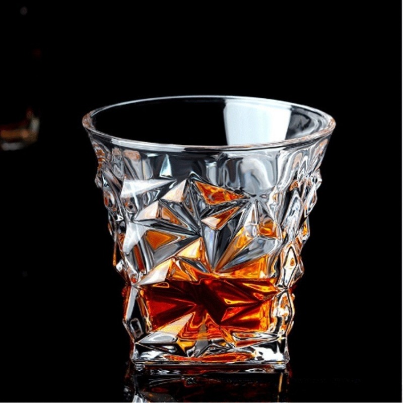 New Arrival Glass Whiskey Cup  - Wine Bottle Size บทวิจารณ์และราคา